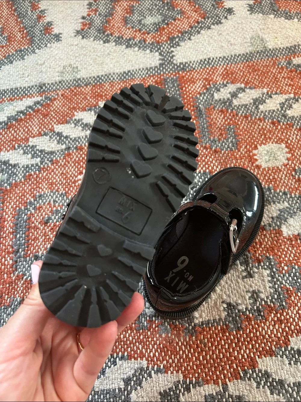 Mix No. 6 Black Patent Mary Jane Shoes for Kids